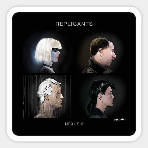 Replicants Dark Mode Sticker by spacelord